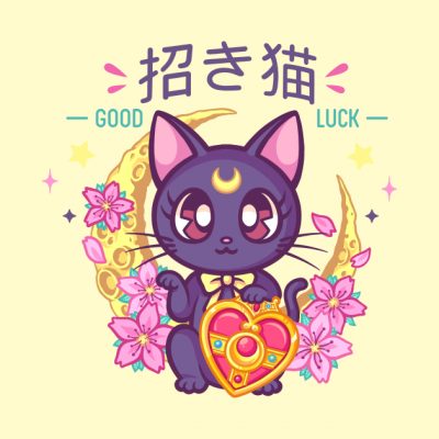 Lucky Cat Luna Tapestry Official onepiece Merch