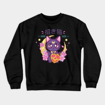 Lucky Cat Luna Crewneck Sweatshirt Official onepiece Merch