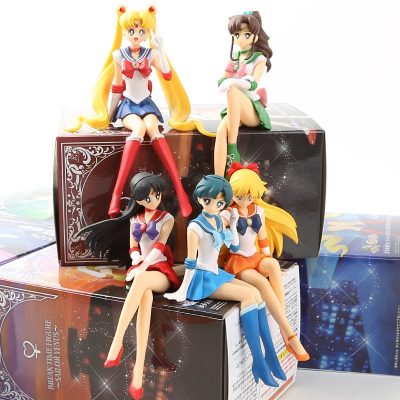 13 5cm Anime Sailor Moon Model Hino Rei Car Accessories Collection PVC Doll Sailor Mars Jupiter 1 - Sailor Moon Merch