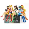 13 5cm Anime Sailor Moon Model Hino Rei Car Accessories Collection PVC Doll Sailor Mars Jupiter - Sailor Moon Merch