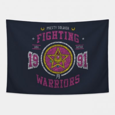 Fighting Senshi Vintage Option Tapestry Official onepiece Merch