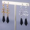 1PC Sailor Moon Black Lady Evil Black Crystal Earrings Gothic Dangle Earrings for Women Jewelry Accessories 3 - Sailor Moon Merch