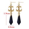 1PC Sailor Moon Black Lady Evil Black Crystal Earrings Gothic Dangle Earrings for Women Jewelry Accessories 5 - Sailor Moon Merch