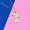 2022 Design New Cartoon Sailor Moon Blue Cat Necklace Cute Fashion Enamel Pendant for Woman Girl 4 - Sailor Moon Merch