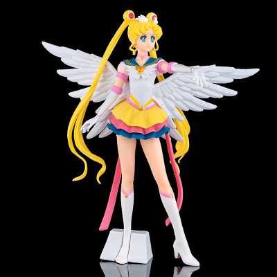 23cm Anime Sailor Moon Action Figure Doll Princess Serenity Cake Ornaments Collection PVC Tsukino Usagi Figure 1 - Sailor Moon Merch