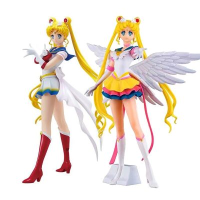 23cm Anime Sailor Moon Action Figure Doll Princess Serenity Cake Ornaments Collection PVC Tsukino Usagi Figure - Sailor Moon Merch