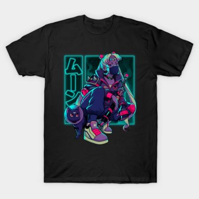 Neon Waxing Moon T-Shirt Official onepiece Merch