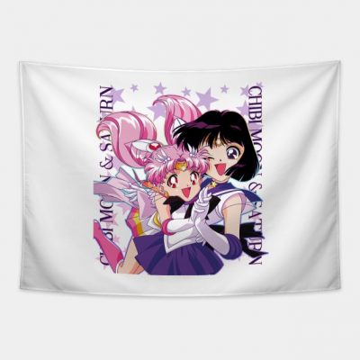 Saturn And Chibi Moon Tapestry Official onepiece Merch
