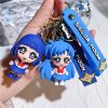 Anime Accessories Sailor Moon Pendant Keychains Holder Car Key Chain Cartoon Key Ring Phone Bag Hanging 3 - Sailor Moon Merch