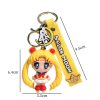 Anime Accessories Sailor Moon Pendant Keychains Holder Car Key Chain Cartoon Key Ring Phone Bag Hanging 5 - Sailor Moon Merch