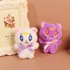 Anime Cartoon Q Version Sailor Moon Luna Cat Plush Toy Kawaii Keychain Backpack Pendant Accessories for 2 - Sailor Moon Merch