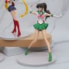Anime Sailor Moon 17cm Tsukino Usagi Figure Model Ornaments Doll Beautiful Girl Warrior Mizuno Ami Figura 2 - Sailor Moon Merch