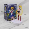 Anime Sailor Moon 17cm Tsukino Usagi Figure Model Ornaments Doll Beautiful Girl Warrior Mizuno Ami Figura 5 - Sailor Moon Merch