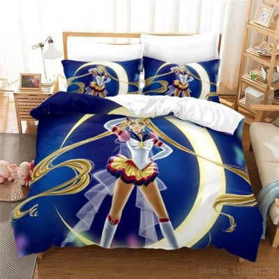 Anime Sailor Moon 3d Bedding Set Queen King Size Beautiful Girls Duvet Cover Set Comforter Cover 5.jpg 640x640 5 - Sailor Moon Merch