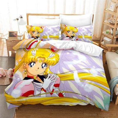 Anime Sailor Moon 3d Bedding Set Queen King Size Beautiful Girls Duvet Cover Set Comforter Cover 8.jpg 640x640 8 - Sailor Moon Merch