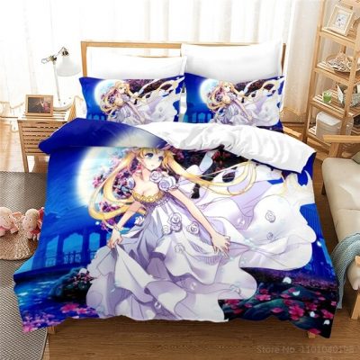 Anime Sailor Moon 3d Bedding Set Queen King Size Beautiful Girls Duvet Cover Set Comforter Cover 9.jpg 640x640 9 - Sailor Moon Merch