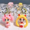 Anime Sailor Moon Keychain Hino Rei Action Figure PVC Bag Pendant Key Chain Car Key Chain - Sailor Moon Merch