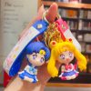 Anime Sailor Moon Pendant Keychains Holder Car Key Chain Cartoon Key Ring Phone Bag Hanging Jewelry 2 - Sailor Moon Merch