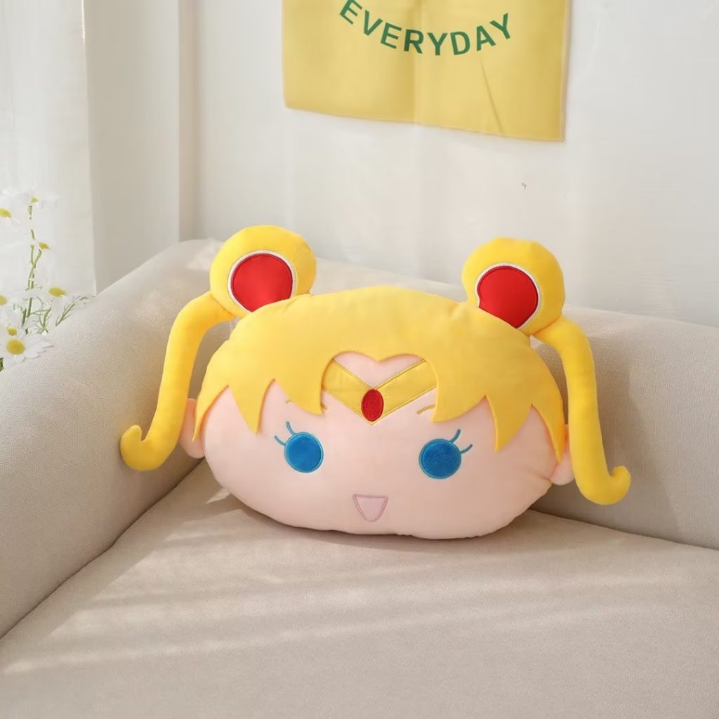 Anime Sailor Moon Plush Pillow Kawaii Tsukino Usagi Plushies Room Decor Chiba Mamoru Stuffed Doll Girlish 1 - Sailor Moon Merch