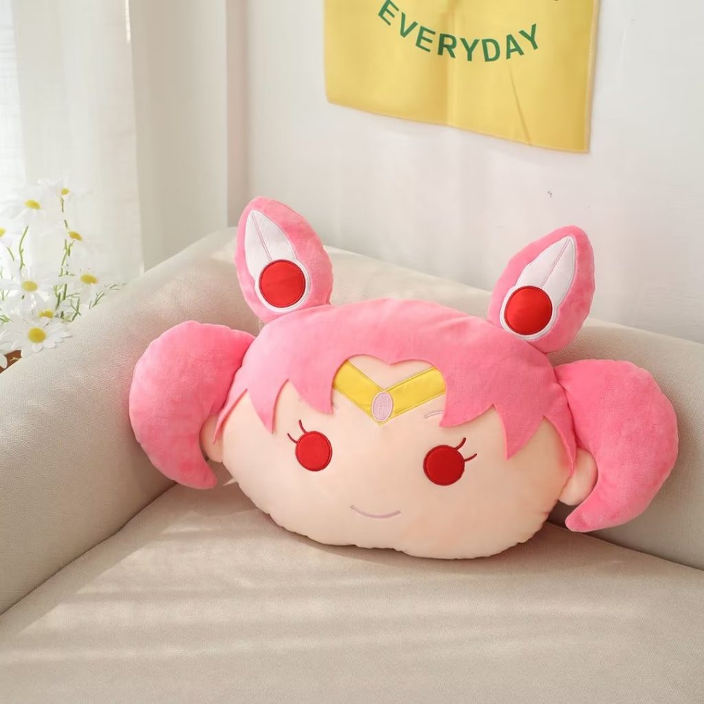 Anime Sailor Moon Plush Pillow Kawaii Tsukino Usagi Plushies Room Decor Chiba Mamoru Stuffed Doll Girlish - Sailor Moon Merch