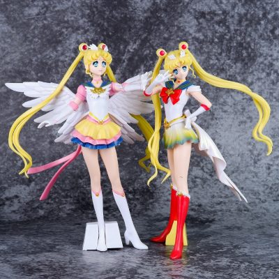 Anime Sailor Moon Tsukino Usagi Figure Eternal Tiare PVC Cake Ornaments Doll Collection Toys Tsukino Usagi 1 - Sailor Moon Merch