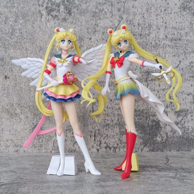 Anime Sailor Moon Tsukino Usagi Figure Eternal Tiare PVC Cake Ornaments Doll Collection Toys Tsukino Usagi - Sailor Moon Merch