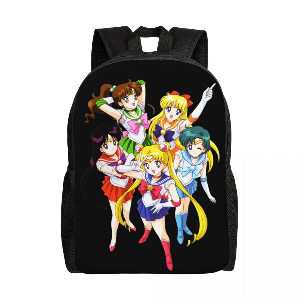 Japanese Shojo Manga Sailor Travel Backpack Women Men School Computer Bookbag Anime Moon Girl College Student - Sailor Moon Merch