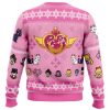 Merry Senshi Sailor Moon PC Ugly Christmas Sweater back mockup - Sailor Moon Merch