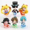 Q Version Sailor Moon Mercury Mars Jupiter Venus Uranus Neptune Pluto Chiba Mamoru Figures Toys Desktop 5 - Sailor Moon Merch