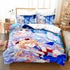 Sailor Girl Moon S4756 Anime Bedding Set Cartoon Duvet Cover Pillowcase Three Piece Suit Bedroom Household 2 - Sailor Moon Merch