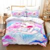 Sailor Girl Moon S4756 Anime Bedding Set Cartoon Duvet Cover Pillowcase Three Piece Suit Bedroom Household 3 - Sailor Moon Merch