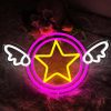 Sailor Moon Anime Neon Sign Magic Stick Anime Kawaii Hanging Led Light Home Bedroom Birthday Party 3 - Sailor Moon Merch