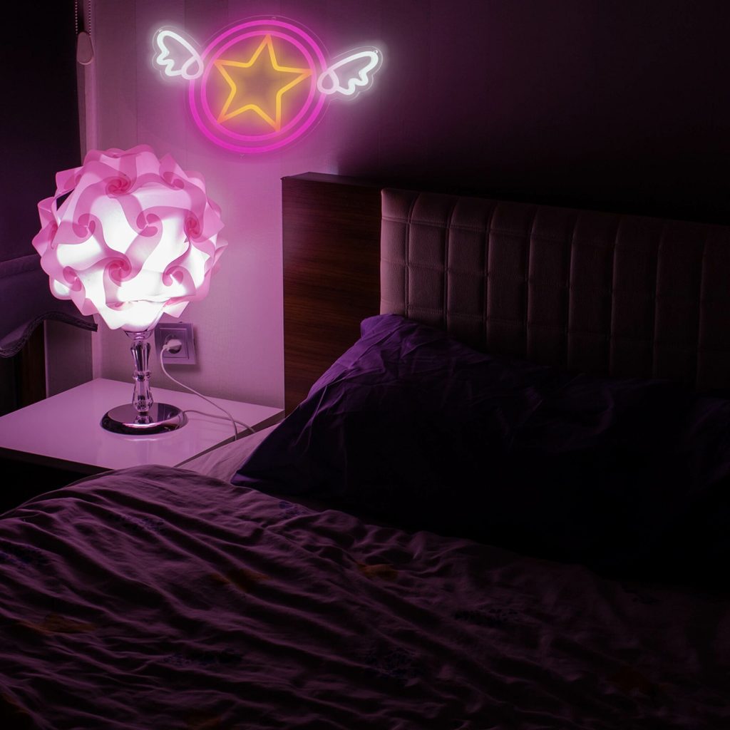 Sailor Moon Anime Neon Sign Magic Stick Anime Kawaii Hanging Led Light Home Bedroom Birthday Party 5 - Sailor Moon Merch