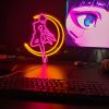 Sailor Moon Neon Sign Sailor Moon Decor LED Sailor Moon Lamp Wall Decor Anime Neon Light 2 - Sailor Moon Merch