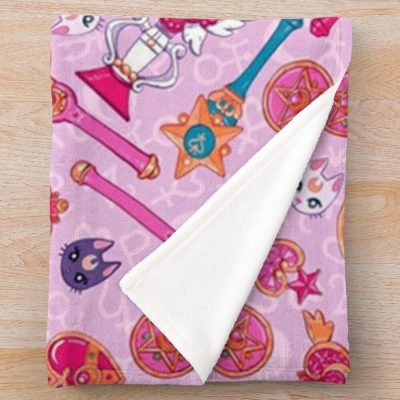 Pastel Moon Prism Power Throw Blanket Official Sailor Moon Merch
