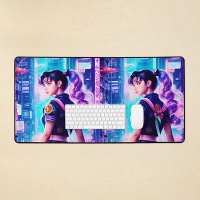 Cyberpunk Sailor Moon Magical Girl Mouse Pad Official Sailor Moon Merch