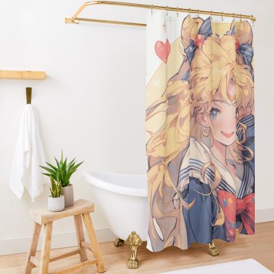Sailor Moon Portrait Shower Curtain Official Sailor Moon Merch