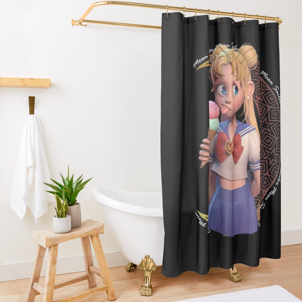 Sailor Moon Frozen Shower Curtain Official Sailor Moon Merch