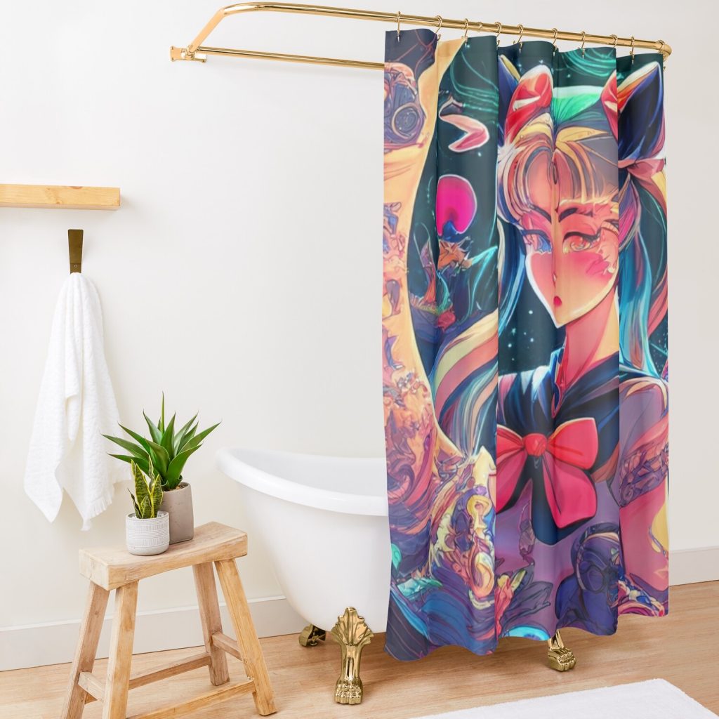 Sailor Moon Shower Curtain Official Sailor Moon Merch