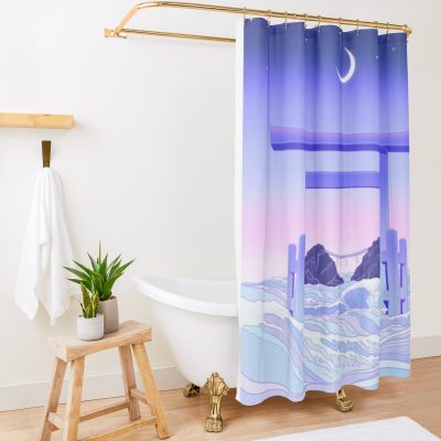 Floating World Shower Curtain Official Sailor Moon Merch