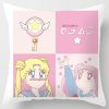 Sailor Moon Pillowcase Cute Cartoon Anime Character Cushioncover Cotton Figure Print Pillow Cover Kids Room Decoration 1 - Sailor Moon Merch