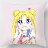 Sailor Moon Pillowcase Cute Cartoon Anime Character Cushioncover Cotton Figure Print Pillow Cover Kids Room Decoration 11 - Sailor Moon Merch