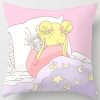 Sailor Moon Pillowcase Cute Cartoon Anime Character Cushioncover Cotton Figure Print Pillow Cover Kids Room Decoration 12 - Sailor Moon Merch