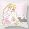 Sailor Moon Pillowcase Cute Cartoon Anime Character Cushioncover Cotton Figure Print Pillow Cover Kids Room Decoration 16 - Sailor Moon Merch