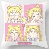 Sailor Moon Pillowcase Cute Cartoon Anime Character Cushioncover Cotton Figure Print Pillow Cover Kids Room Decoration 18 - Sailor Moon Merch