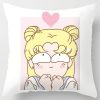 Sailor Moon Pillowcase Cute Cartoon Anime Character Cushioncover Cotton Figure Print Pillow Cover Kids Room Decoration 28 - Sailor Moon Merch