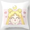 Sailor Moon Pillowcase Cute Cartoon Anime Character Cushioncover Cotton Figure Print Pillow Cover Kids Room Decoration 31 - Sailor Moon Merch