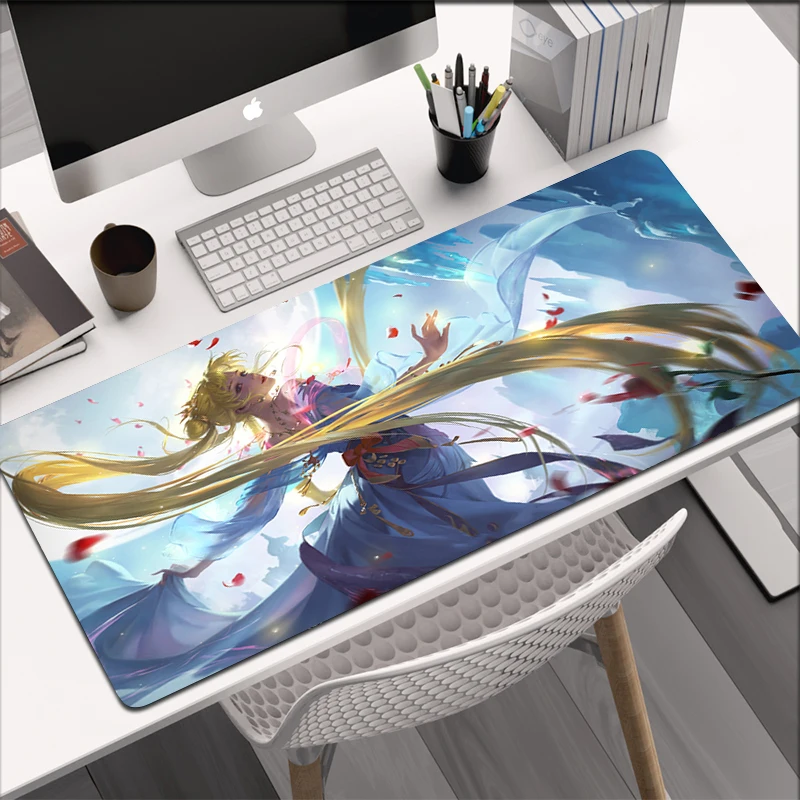 Anime Kawaii Sailor Moon Mouse Pad Keyboard Mausepad Cute Desk Mat Pc Gamer Large Gaming Accessories 14 - Sailor Moon Merch