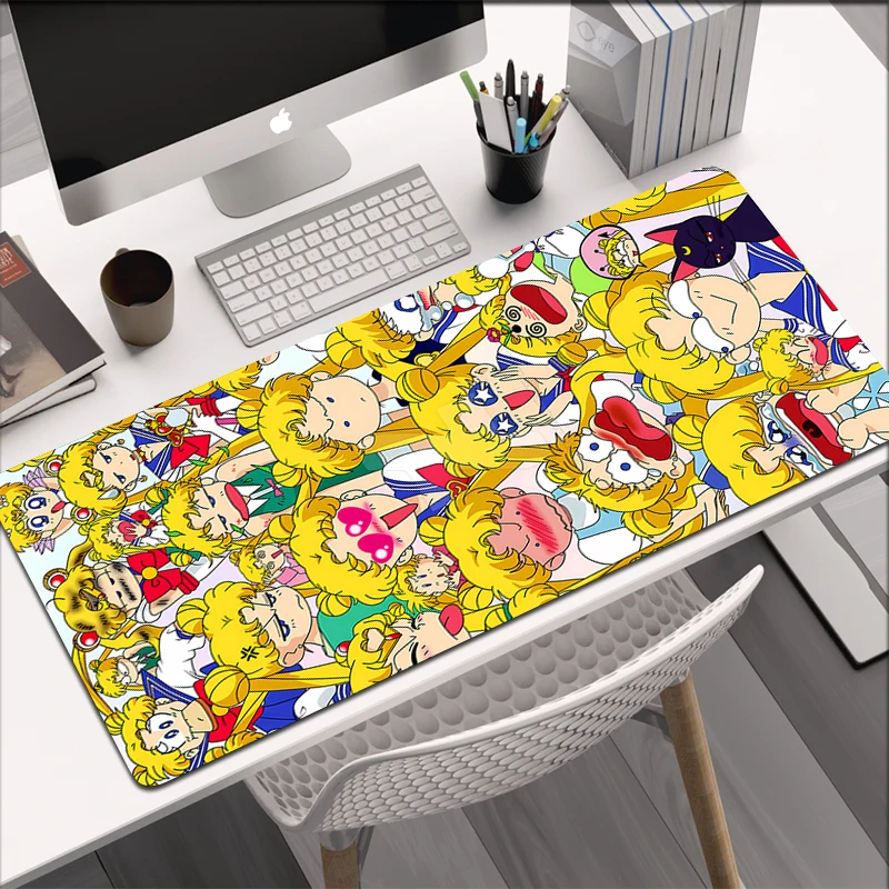 Anime Kawaii Sailor Moon Mouse Pad Keyboard Mausepad Cute Desk Mat Pc Gamer Large Gaming Accessories 3 - Sailor Moon Merch