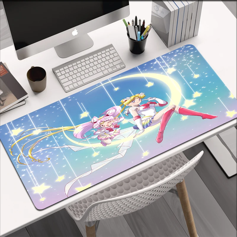 Anime Kawaii Sailor Moon Mouse Pad Keyboard Mausepad Cute Desk Mat Pc Gamer Large Gaming Accessories 6 - Sailor Moon Merch